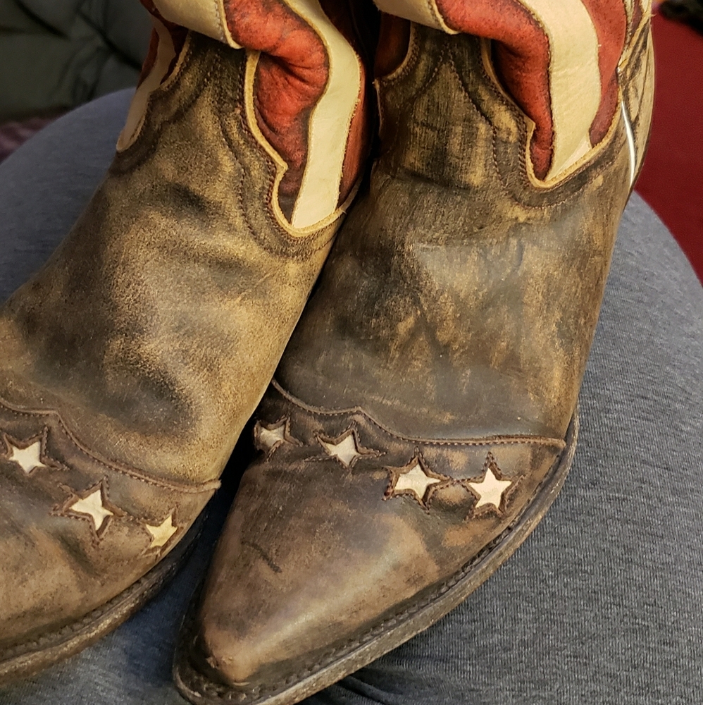 Dan Post flag boots